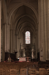 Inside the Church of St. Peter at Poitiers in France