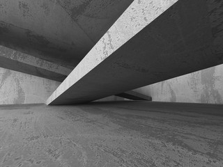 Architecture background. Dark empty concrete abstract room