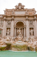 Naklejka na ściany i meble Amazing statues at the Fountains of Trevi in Rome