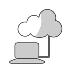 cloud storage icon image vector illustration design 