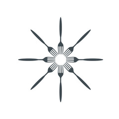 Fototapeta premium Vector logo food