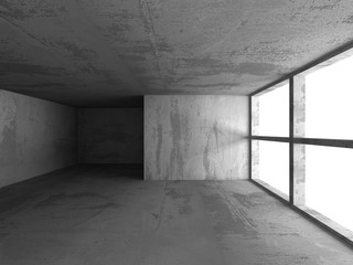 Abstract Empty Concrete Interior Background