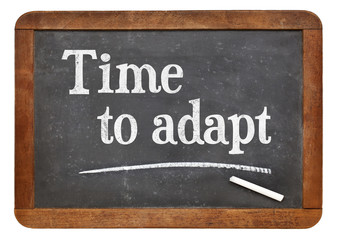 Time to adapt blackboard sign