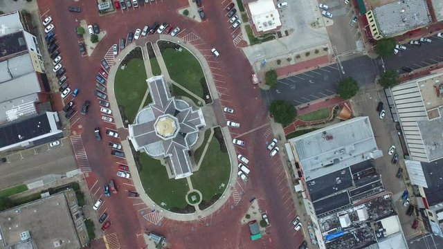 MARSHALL TEXAS COURTHOUSE DRONE