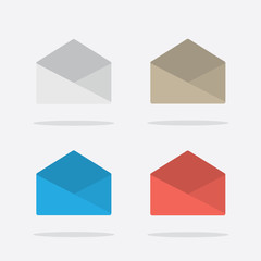 Mail Icons Set in Vector