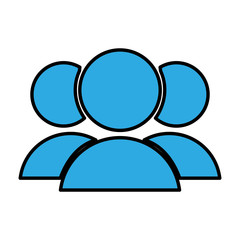 users abstract icon image vector illustration design 