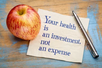 Poster Your health is an investment © MarekPhotoDesign.com
