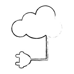 cloud storage icon image vector illustration design 