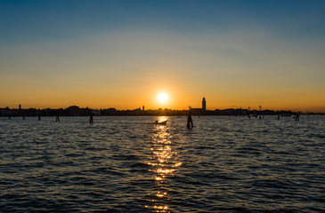 Naklejka premium Venice (Italy) - The city on the sea