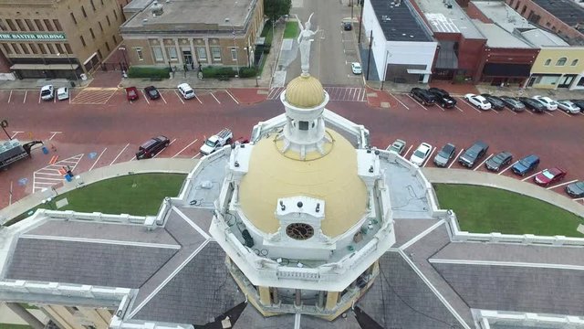 MARSHALL TEXAS COURTHOUSE DRONE
