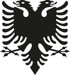 Eagle from albania flag - obrazy, fototapety, plakaty