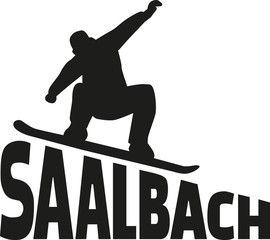 Saalbach snowboarding