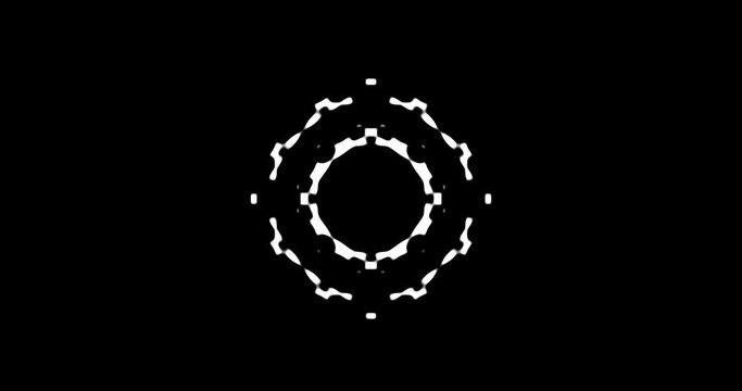 Abstract Mandala Moving Blurry Shapes Minimal Background Animation With Place For Logos