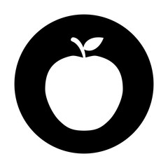 apple fruit icon image vector illustration design 