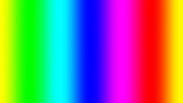 Rainbow spectral gradient moving slowly left, seamless loop