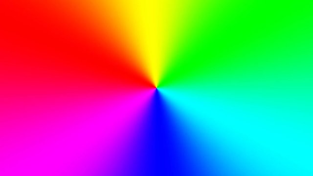 Rainbow spectral gradient rotating quickly anticlockwise, seamless loop