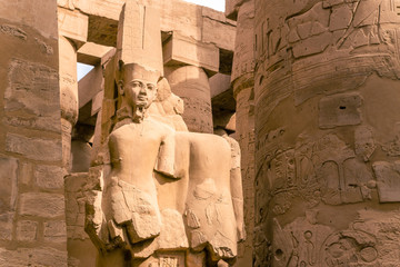 Ancient ruins of Karnak temple in Egypt