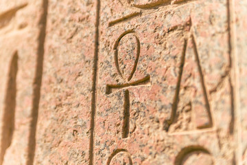 Ancient ruins of Karnak temple in Egypt