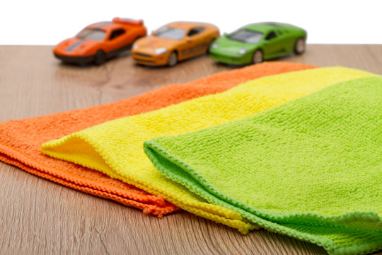 Three cloth for car care