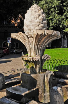 Roma, la fontana della Pigna