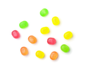 Candies isolated on white