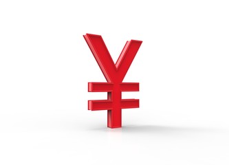 Obraz premium Japanese Yen 3D symbol