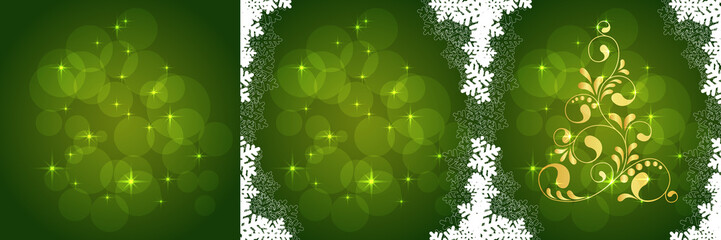 set of christmas cards