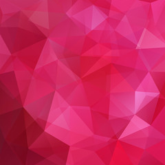 Fototapeta premium Abstract background consisting of pink triangles. Geometric design for business presentations or web template banner flyer. Vector illustration
