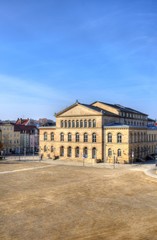 Fototapeta na wymiar Landestheater und Schlossplatz Coburg Oberfranken