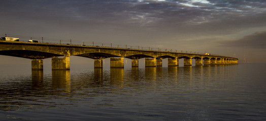 Obraz premium The Great Belt Bridge. Shot in Denmark