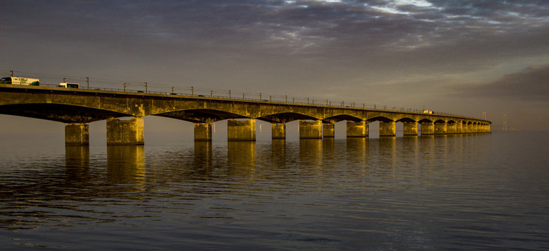 The Great Belt Bridge. Shot in Denmark
