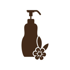 lotion dispenser spa related icon image vector illustration design 