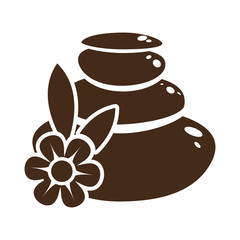 stones spa related icon image vector illustration design 