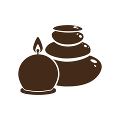 candle spa related icon image vector illustration design 