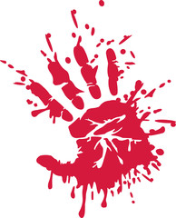 Bloody handprint