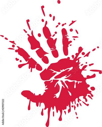 "Bloody handprint" Stock image and royalty-free vector files on Fotolia