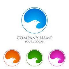 eagle logo emplate, falcon, hawk vector logo design