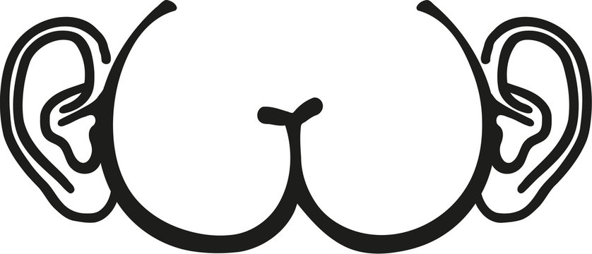 Жопа с ручкой рисунок