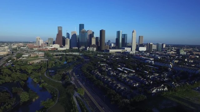 Houston Skyline at Sunsets