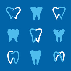 teeth logo blue