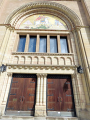 Obraz premium Toronto Greek Orthodox Church entrance 2016