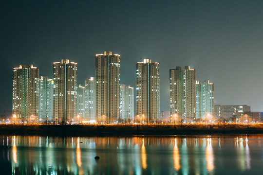 Incheon at Night (South Korea)