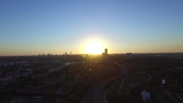 Houston Skyline at Sunsets