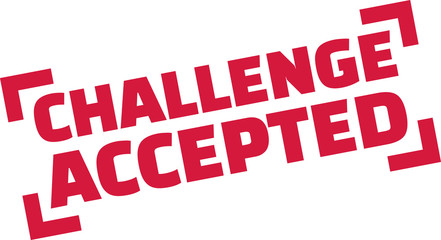 Challenge Accepted stamp