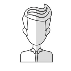 man with vintage hairstyle  icon image vector illustration design 