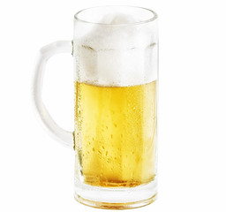 Mug of light beer