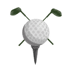 golf emblem icon image vector illustration design 