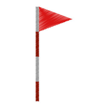 golf flag icon image vector illustration design 