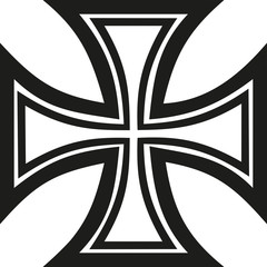 Iron cross outline