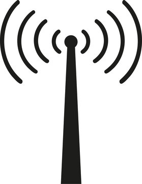 Reception tower with wireless signal